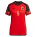 Billiga Belgien Jan Vertonghen #5 Hemma fotbollskläder Dam VM 2022 Kortärmad